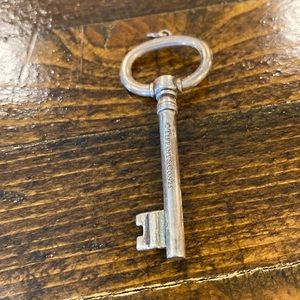Tiffany & Co sterling silver key pendant